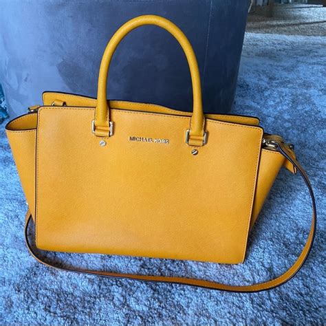 michael kors mustard yellow purse|michael kors neon yellow wallet.